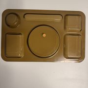 Guzzini Luigi Massoni compartmentalized tray, 1970s
