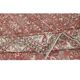 Vintage Handmade Turkish Red Wool Area Rug with Floral Design for Home and Office Decor