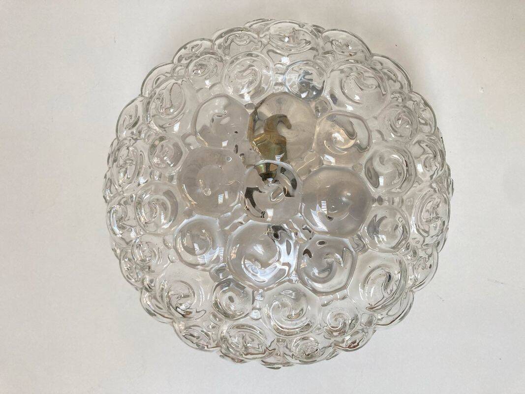 Helena Tynell transparent glass ceiling light - 60/70 snail model
