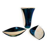 Mid-century design Verceram vase and bowl set