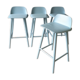 Set of 4 Danish bar stools design David Geckeler for MUUTO