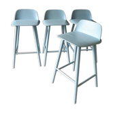 Set of 4 Danish bar stools design David Geckeler for MUUTO
