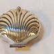 Silver-plated metal shell table butter dish with hallmarks - Art Deco