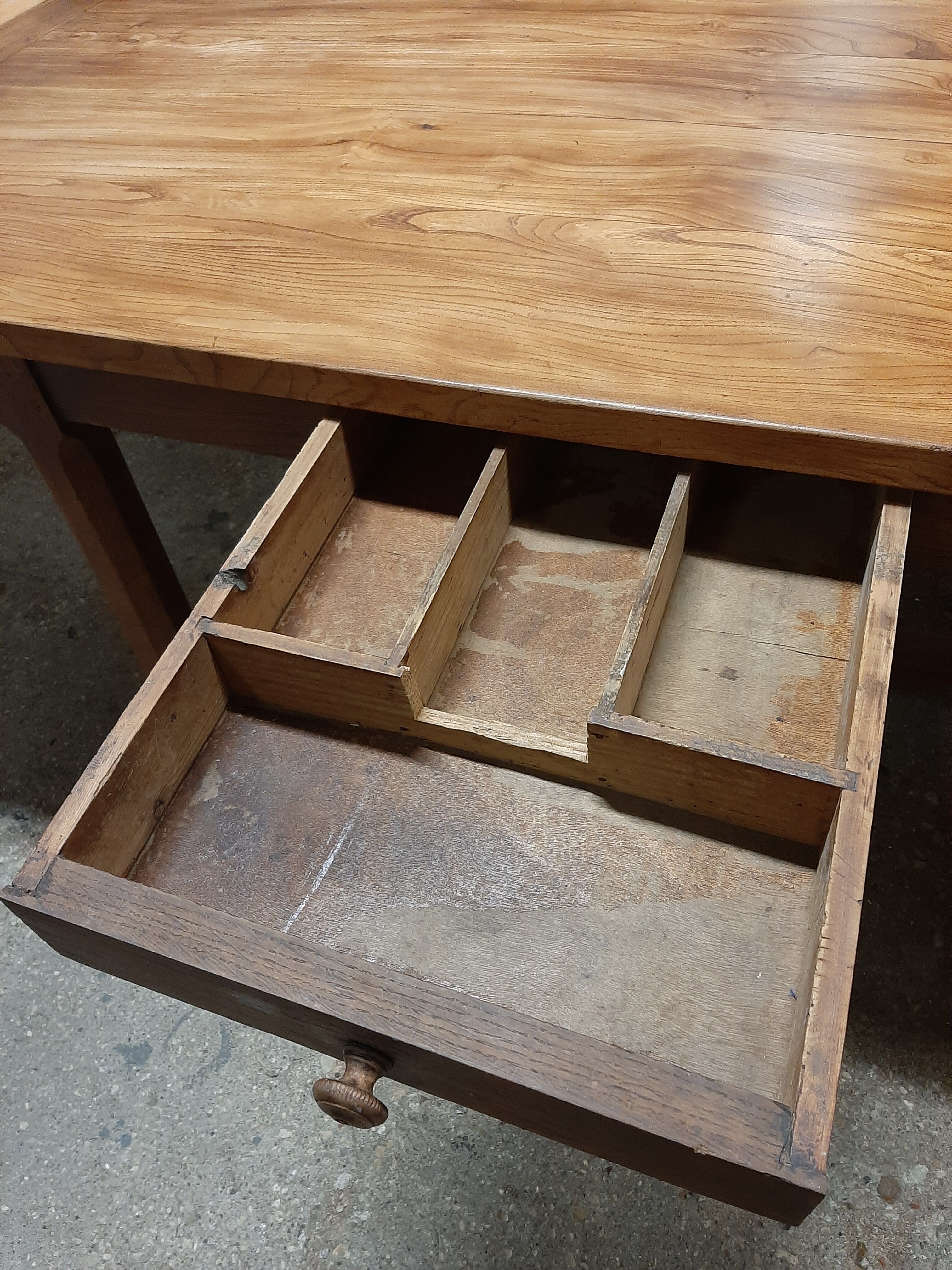 Extended farmhouse table