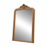 Miroir de style Louis XV en bois stuqué et doré, vers 1880