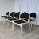 Set of 8 Vintage Aeon Mondial Stackable Chair / Dutch Postmodern Dining Cha