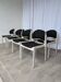 Set of 8 Vintage Aeon Mondial Stackable Chair / Dutch Postmodern Dining Cha