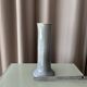 Tall Vintage Studio Pottery Vase – Pale Blue & Brown Glaze