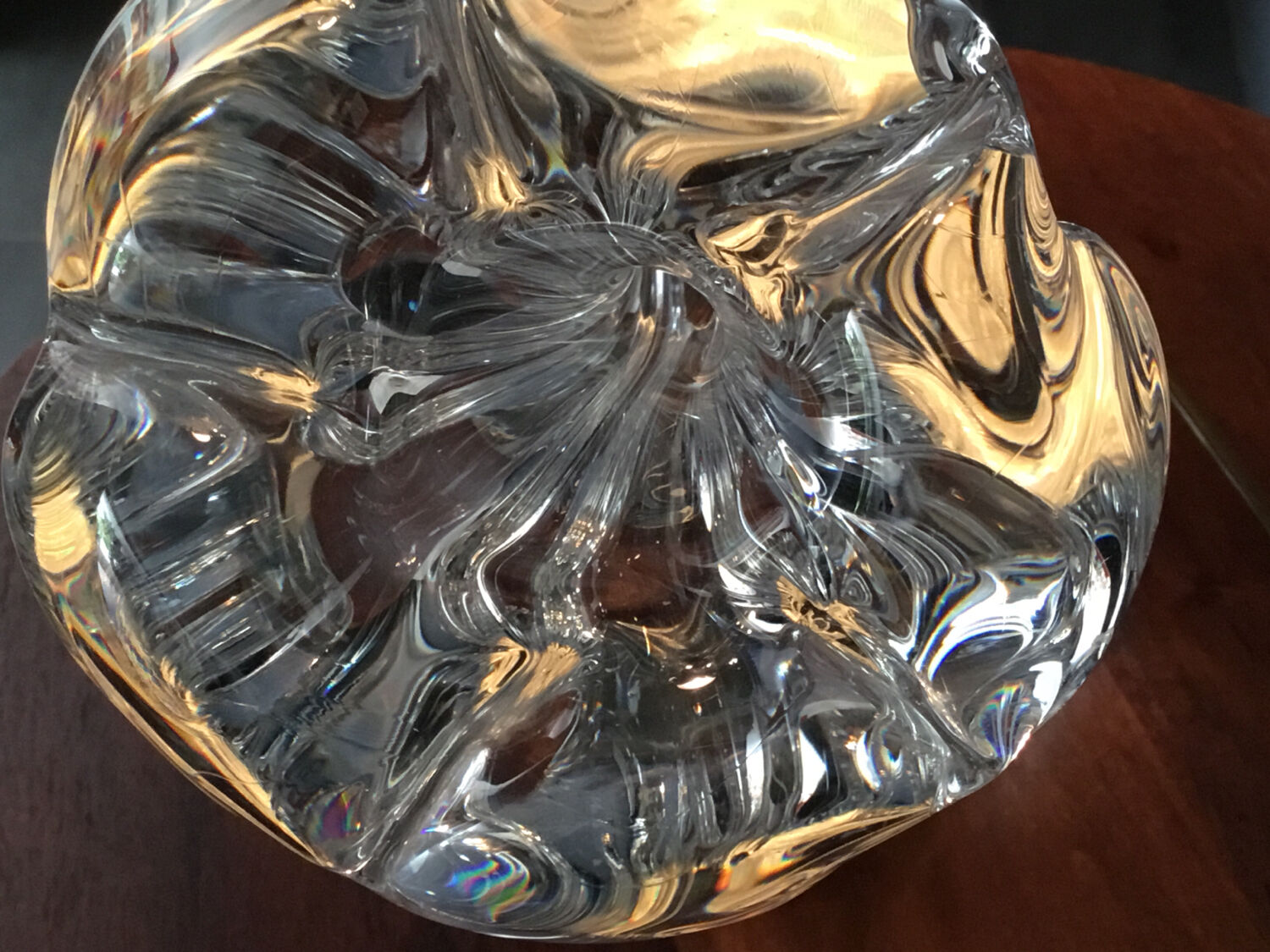 Daum living room lamp base in crystal cornucopia model 50-60'