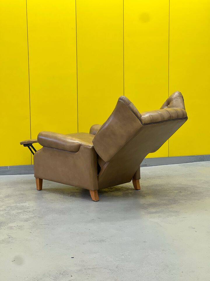 Vintage Handmade Chesterfield Recliner Armchair