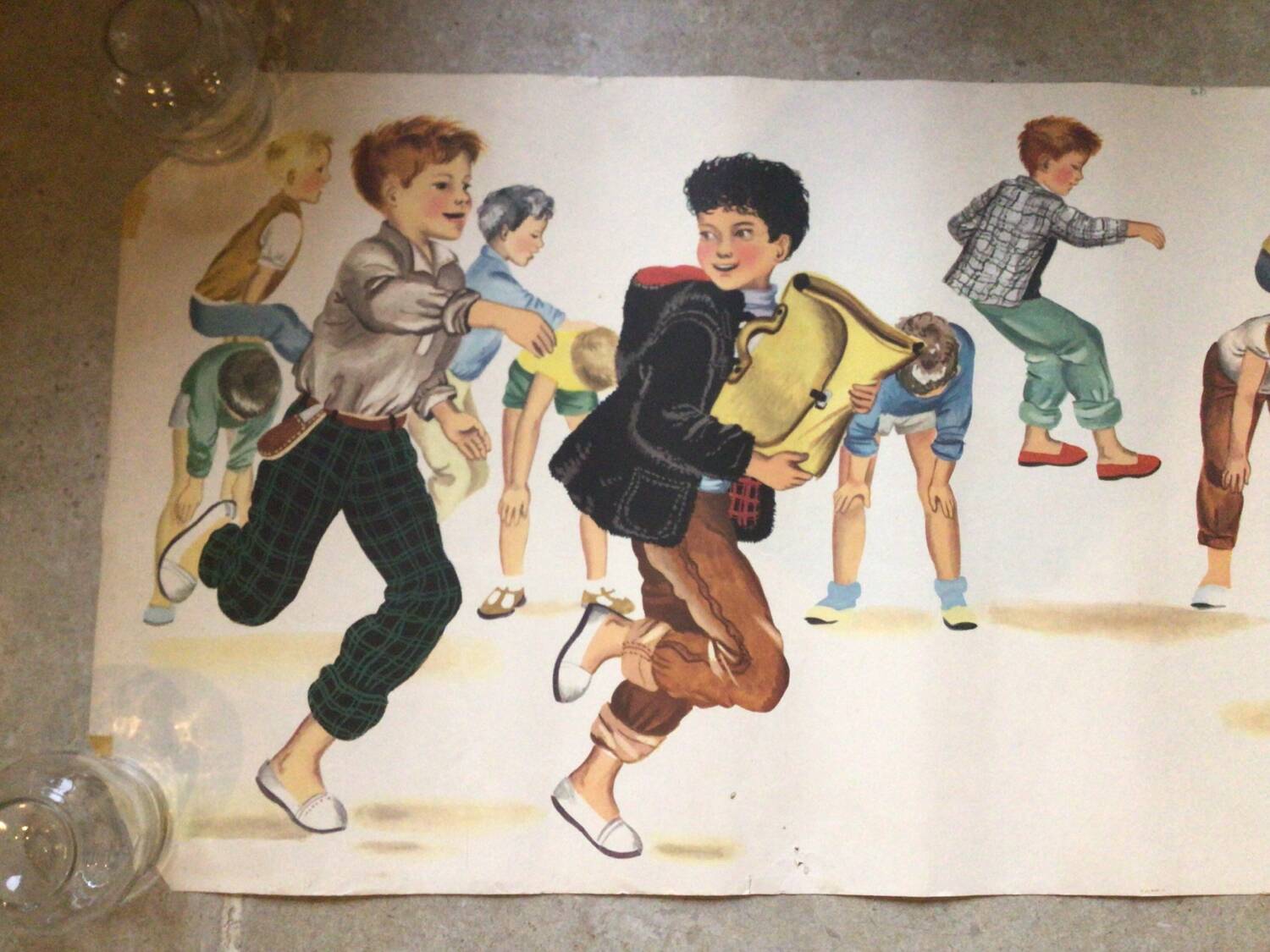 Vintage school poster boy