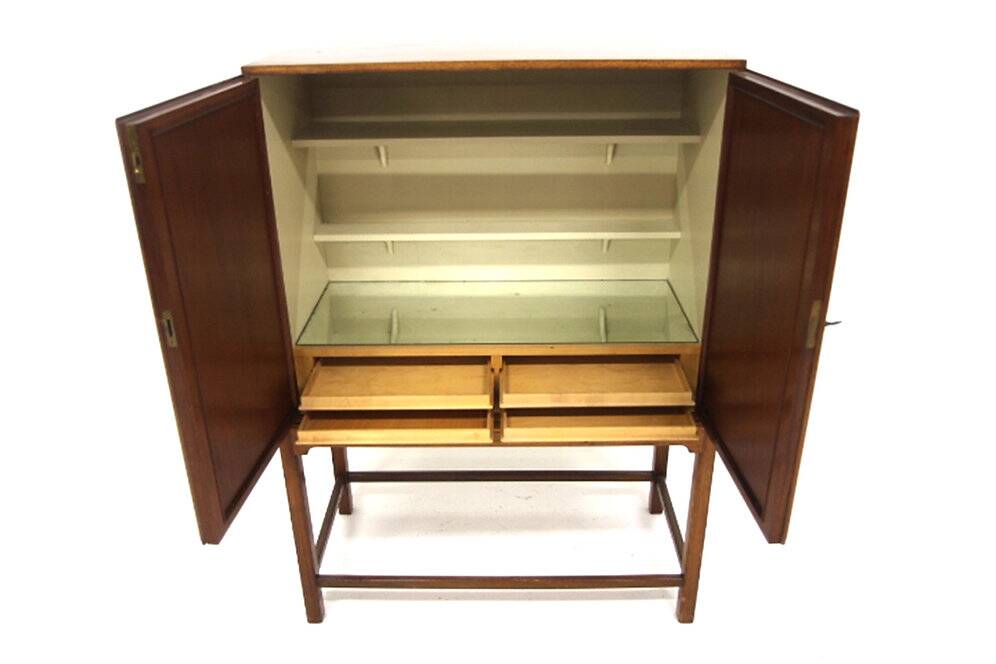 Scandinavian mahogany cabinet, Nordiska Kompaniet, 1950s