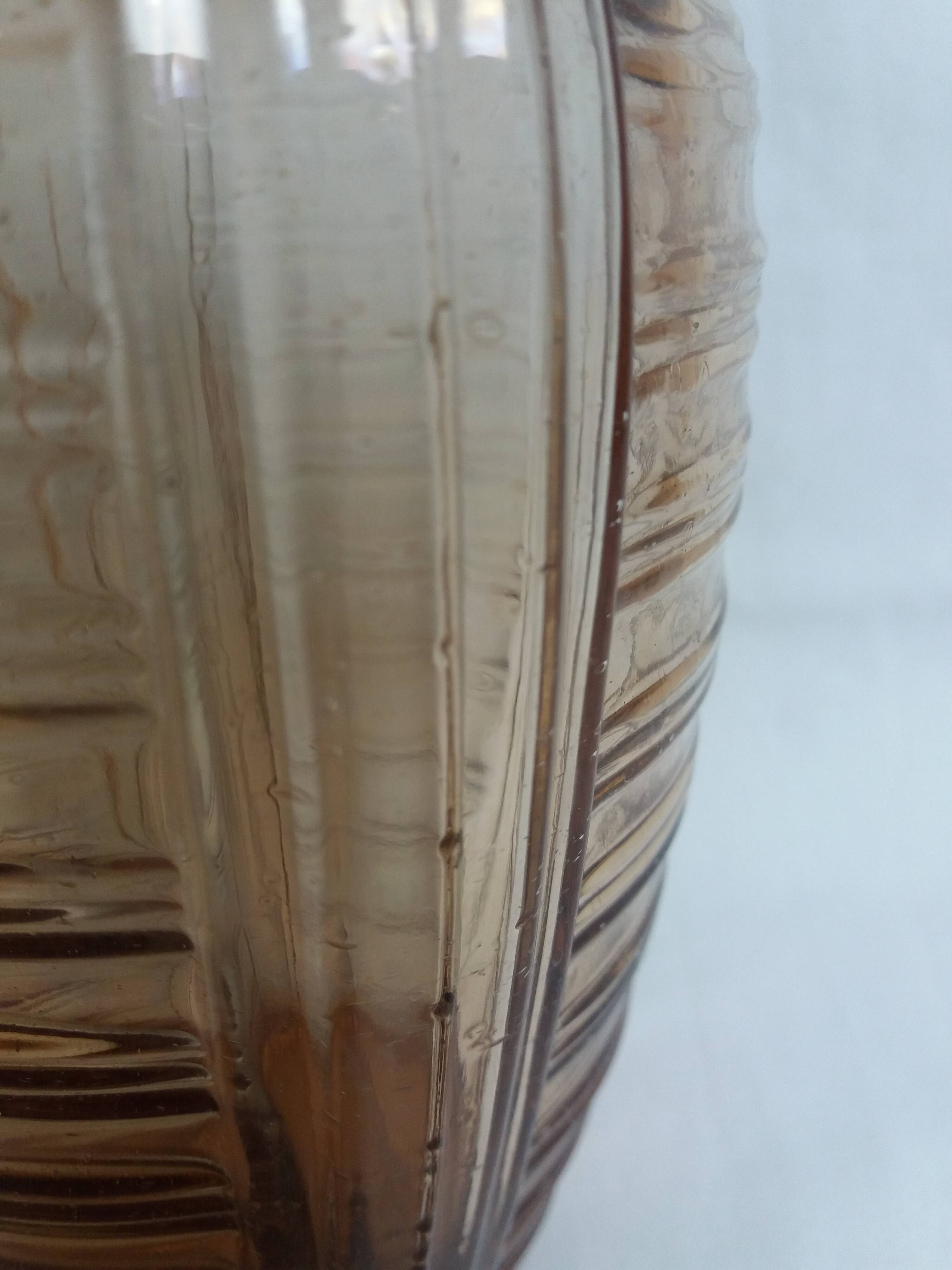 Salmon pink Art Deco vase