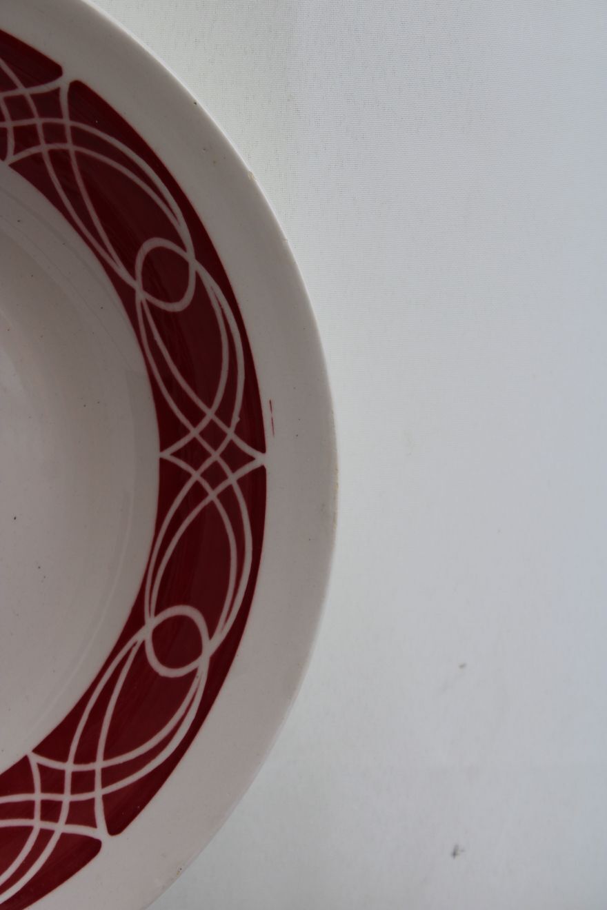 Old dish Sarreguemines