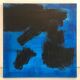 Abstract blue black painting