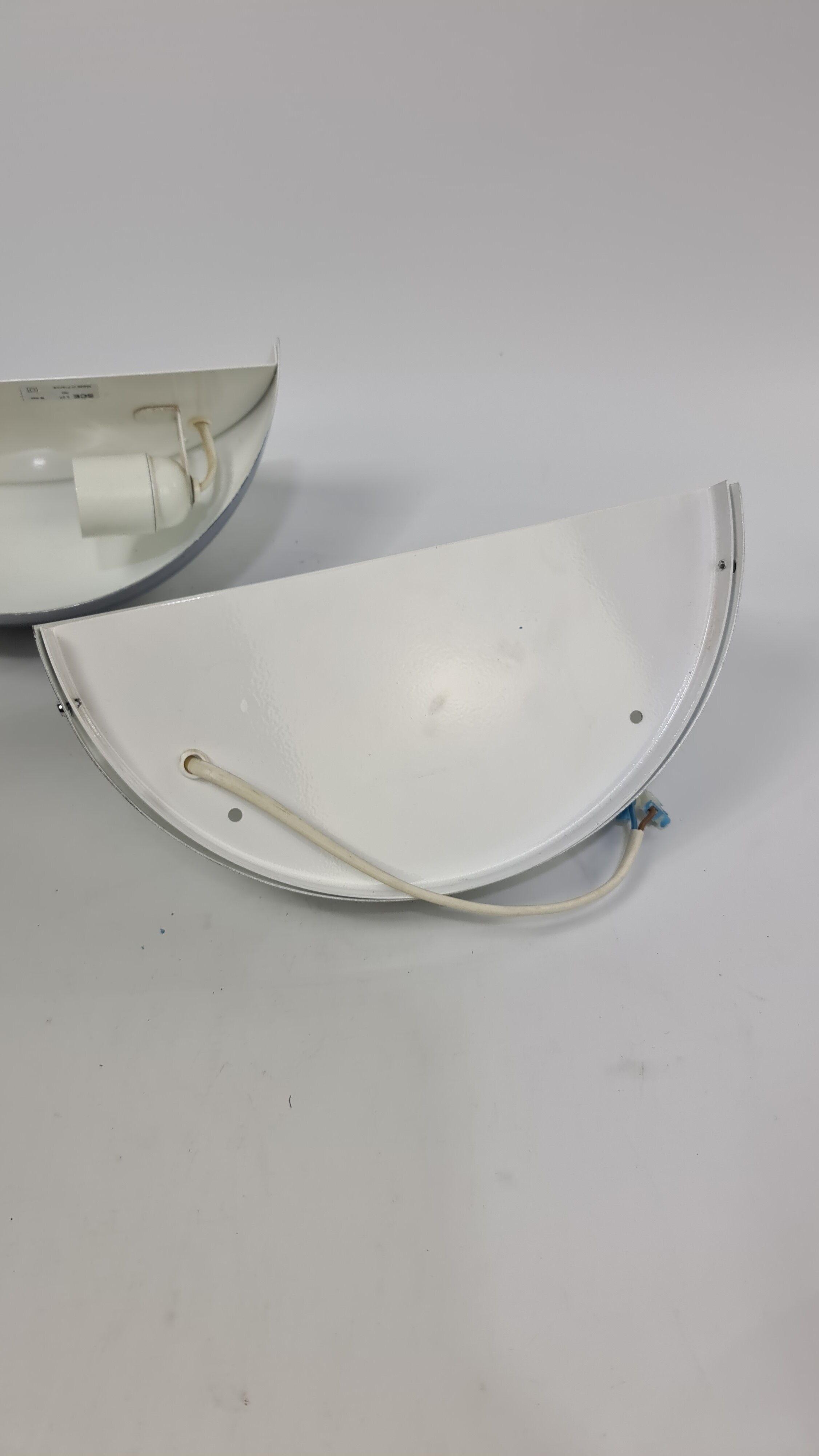 A pair of vintage French design wall lights by SCE France