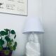 Lampe couple enlacé en céramique
