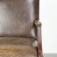 Chaise Gainsborough en cuir de vachette en bois avec une apparence époustouflante.