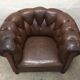 Paire de fauteuils cuir