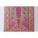 1970s Turkish Hand-Knotted Wool Cotton Pink Runner 87x294