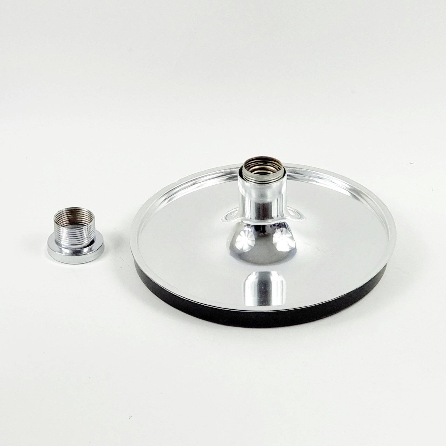 Lustre en verre XL de style mid-century Space Age par Koch & Lowy pour P&P, années 1970.