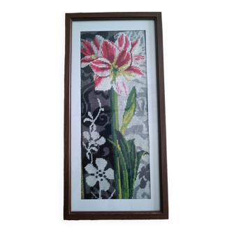 Flower canvas painting