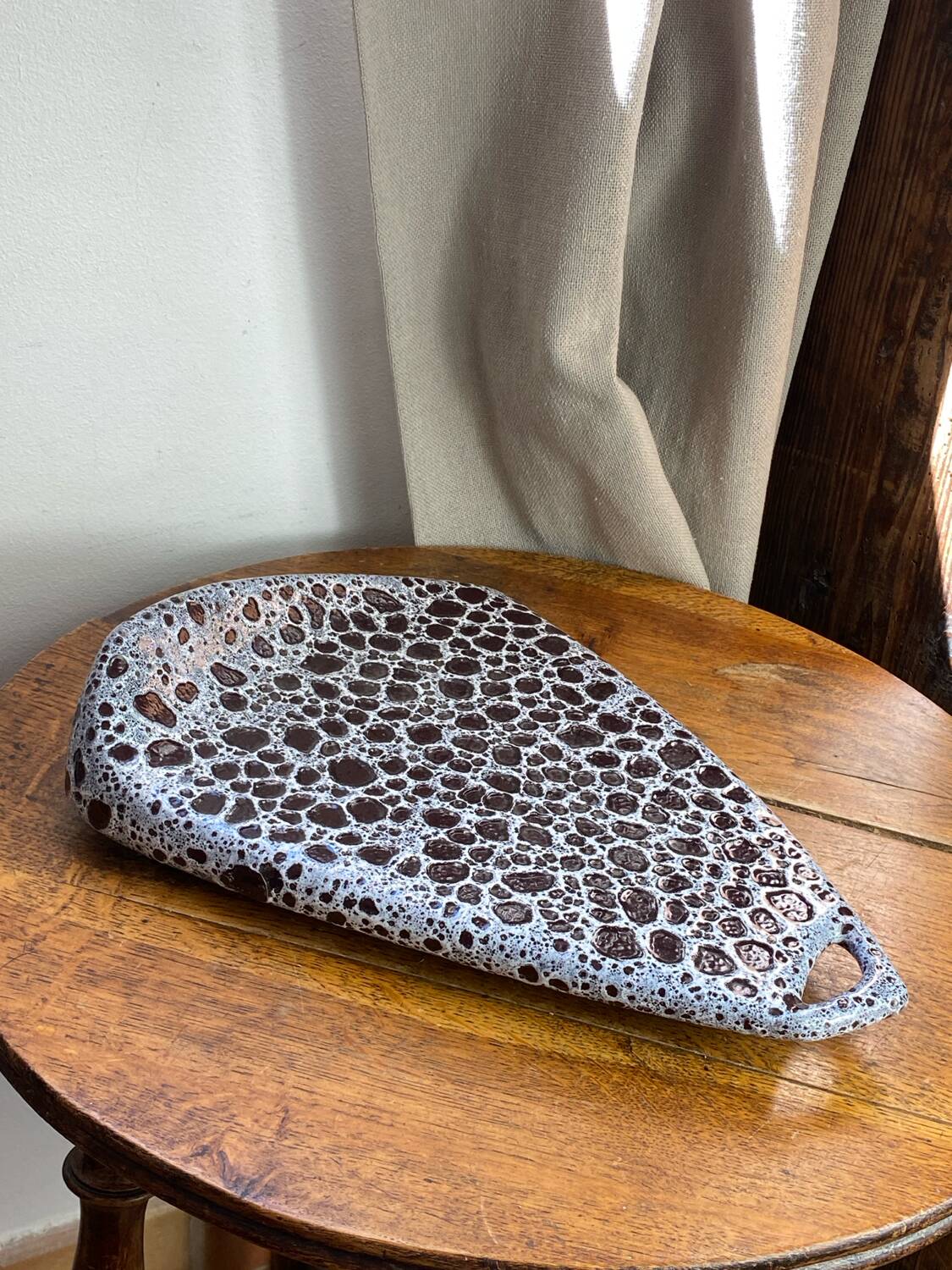 Ceramic plate, signed Le Vaucour, Vallauris