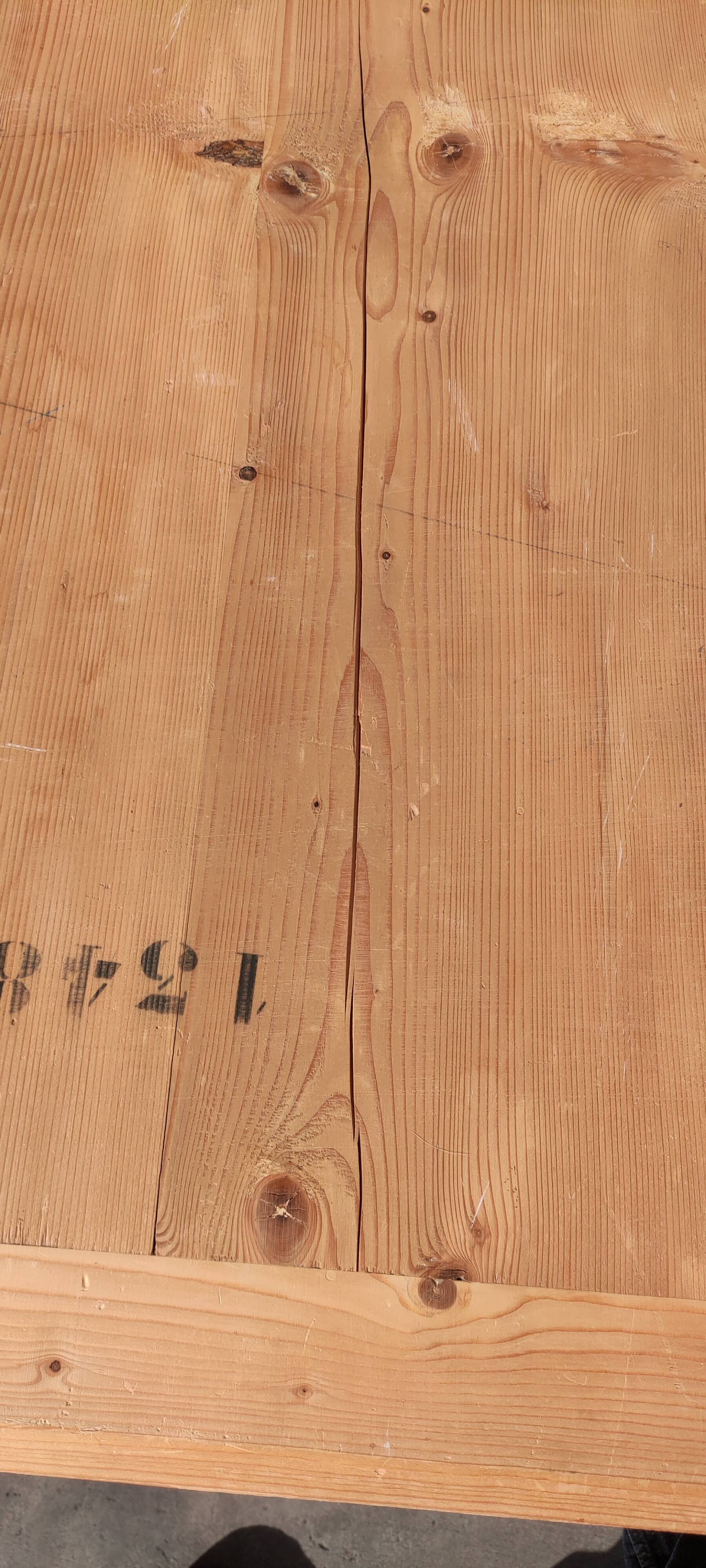 Table 6 pieds louis philippe noyer 2m25