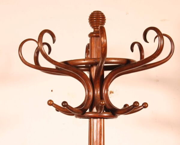 Portemanteau perroquet Art Nouveau, dit Thonet