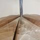 Vintage Paul Secon pendant light, taupe plexi and nylon