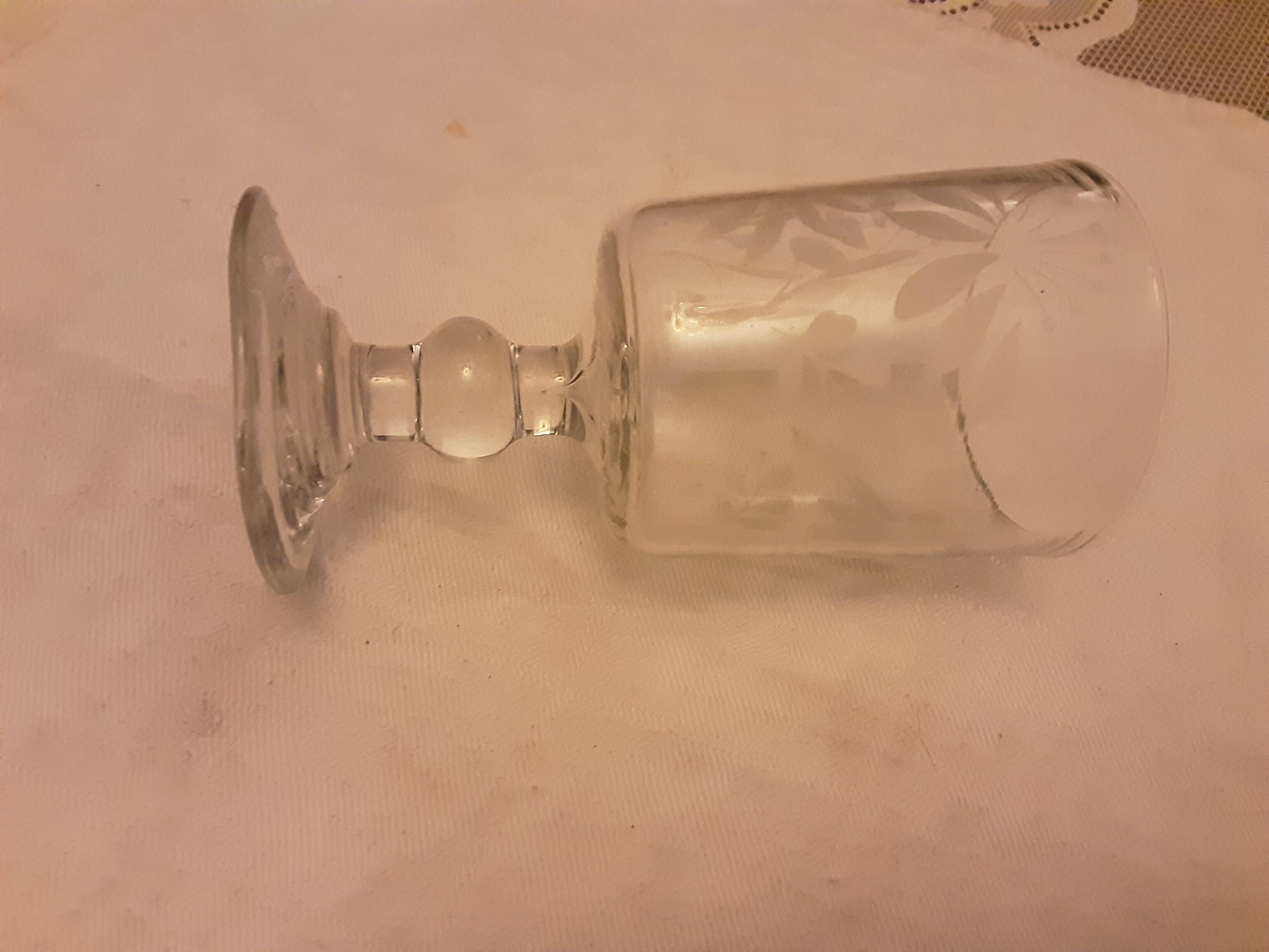 Antique 19th century sand-blown flower stem