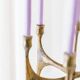 Doré Bronze Six-Arm Candleholder by Michael Harjes, Made in Germany, 1960s Mid-Century Modern