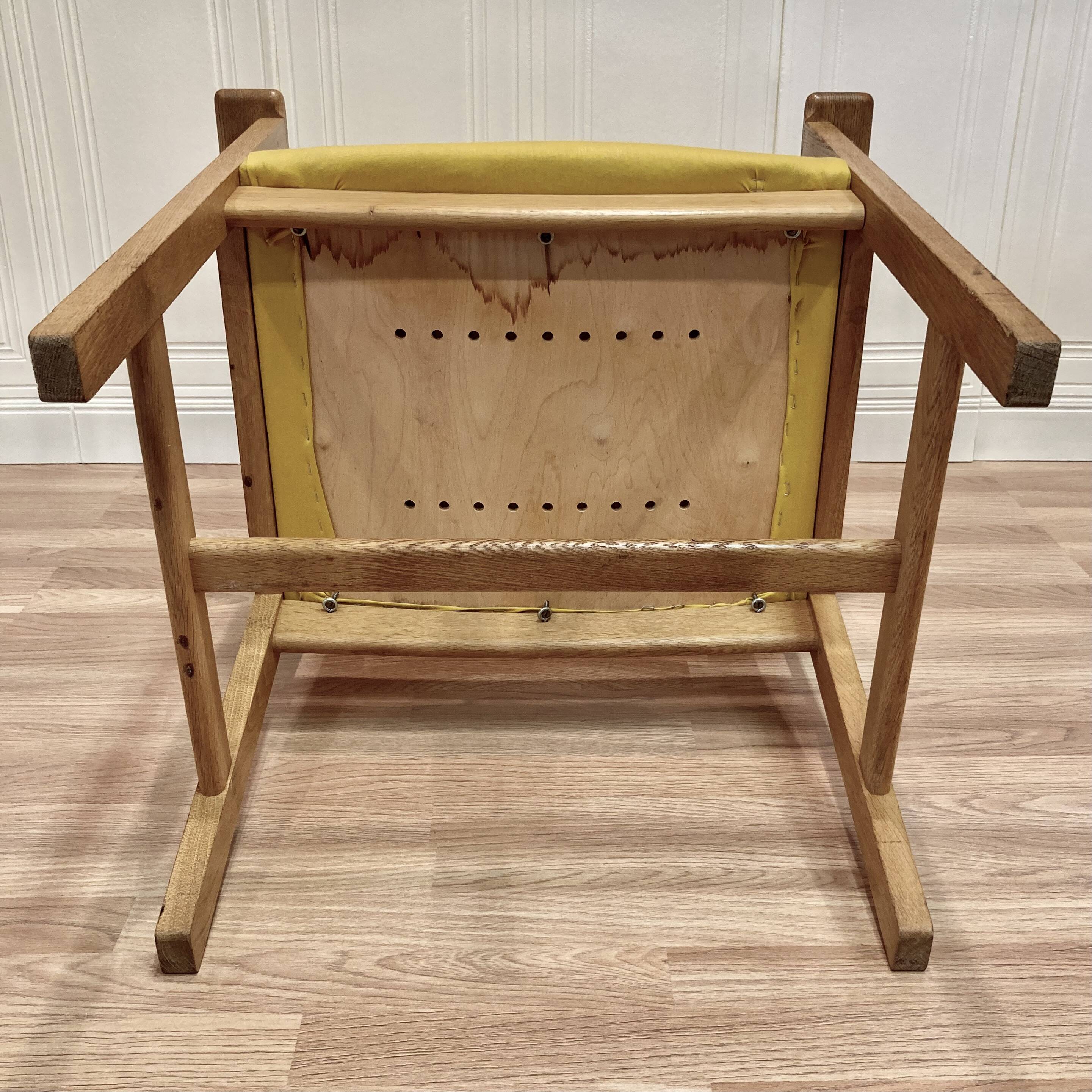 Set of 4 armchairs stamped Hans Wegner "Scandinavian design" 1960.