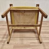 Set of 4 armchairs stamped Hans Wegner "Scandinavian design" 1960.