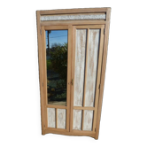Parisian wardrobe and its wooden mirror Completely revamped