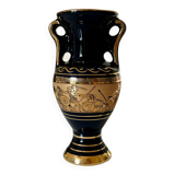 Vase grec plaqué or 24k