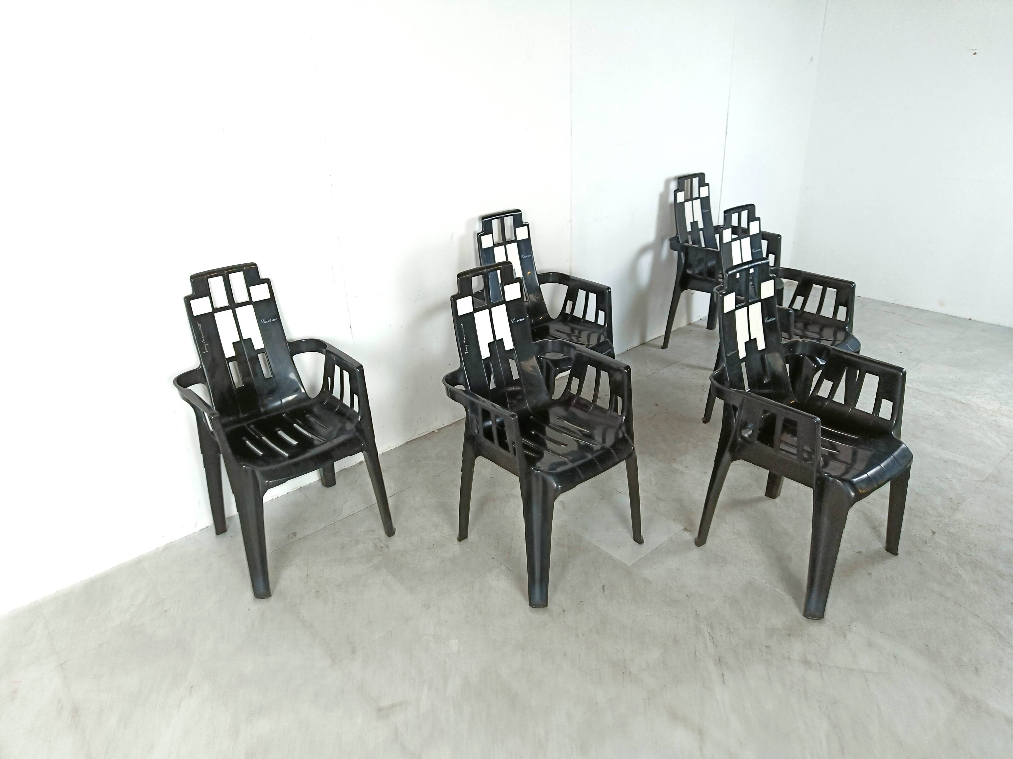 Boston Chairs by Pierre Paulin for Henry Massonnet, 1988, Set of 6
