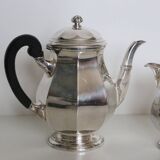 Silver-plated coffee service with ebony handles