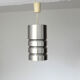 Brushed Aluminum hanging lamp, Germany, 1960s