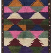 Tapis vintage turc de oushak tissé à la main 115x145 cm
