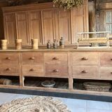 Large antique sideboard with 12 drawers