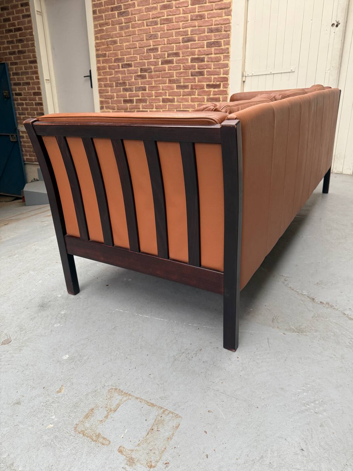 Scandinavian leather sofa