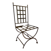 Chaise vintage fer forgé