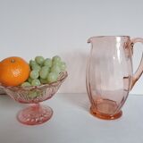 Pitcher pink glass