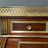 Small Mahogany Cylinder Desk, Louis XVI Style – Mid-19th Century