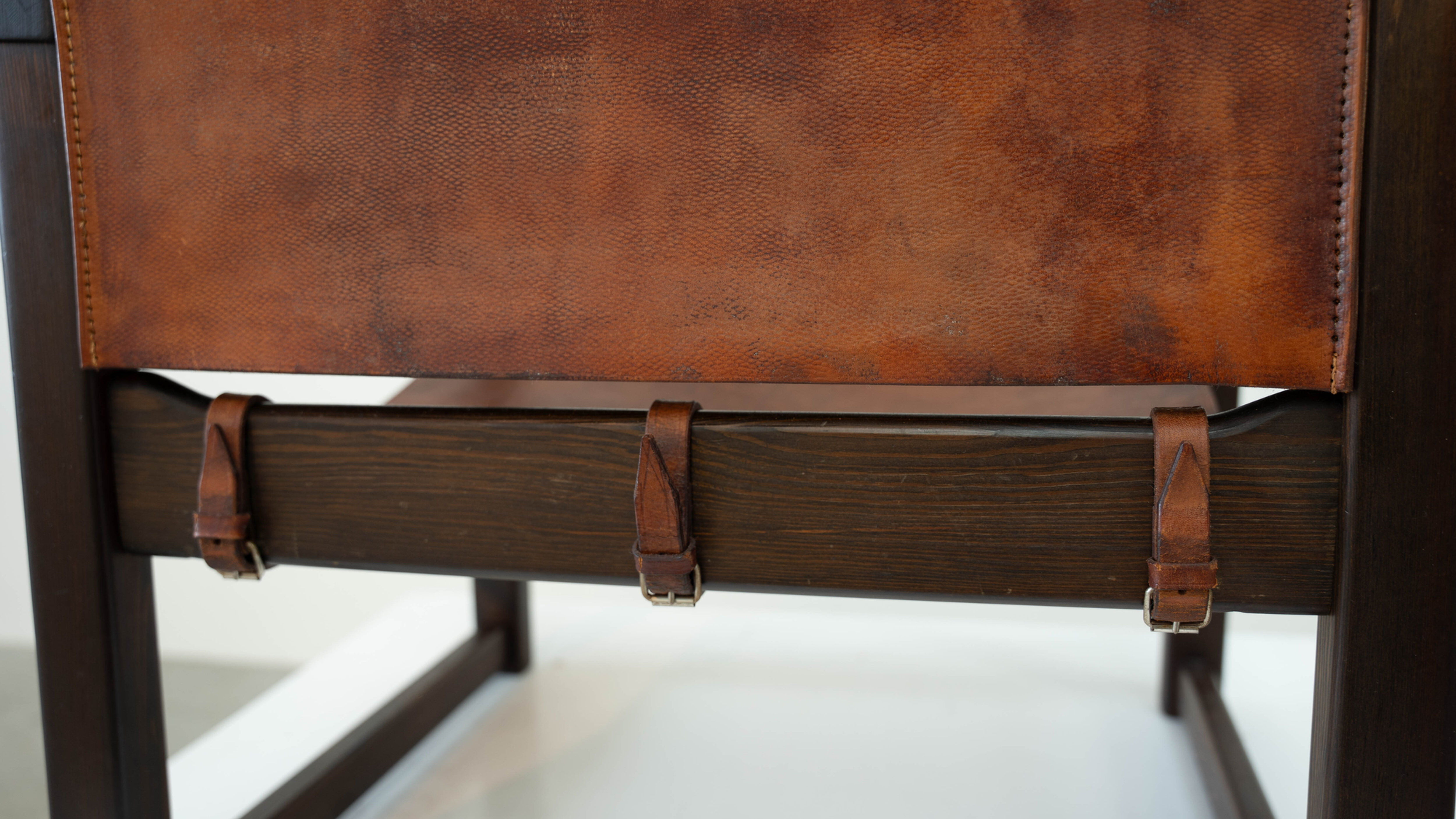 Early Karin Mobring for Ikea leather safari lounge chair