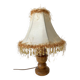 Retro wood and pearl lamp