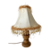 Retro wood and pearl lamp