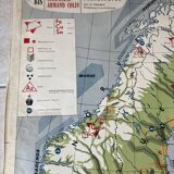 Old school map Scandinavian States