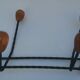 Metal and wood coat racks